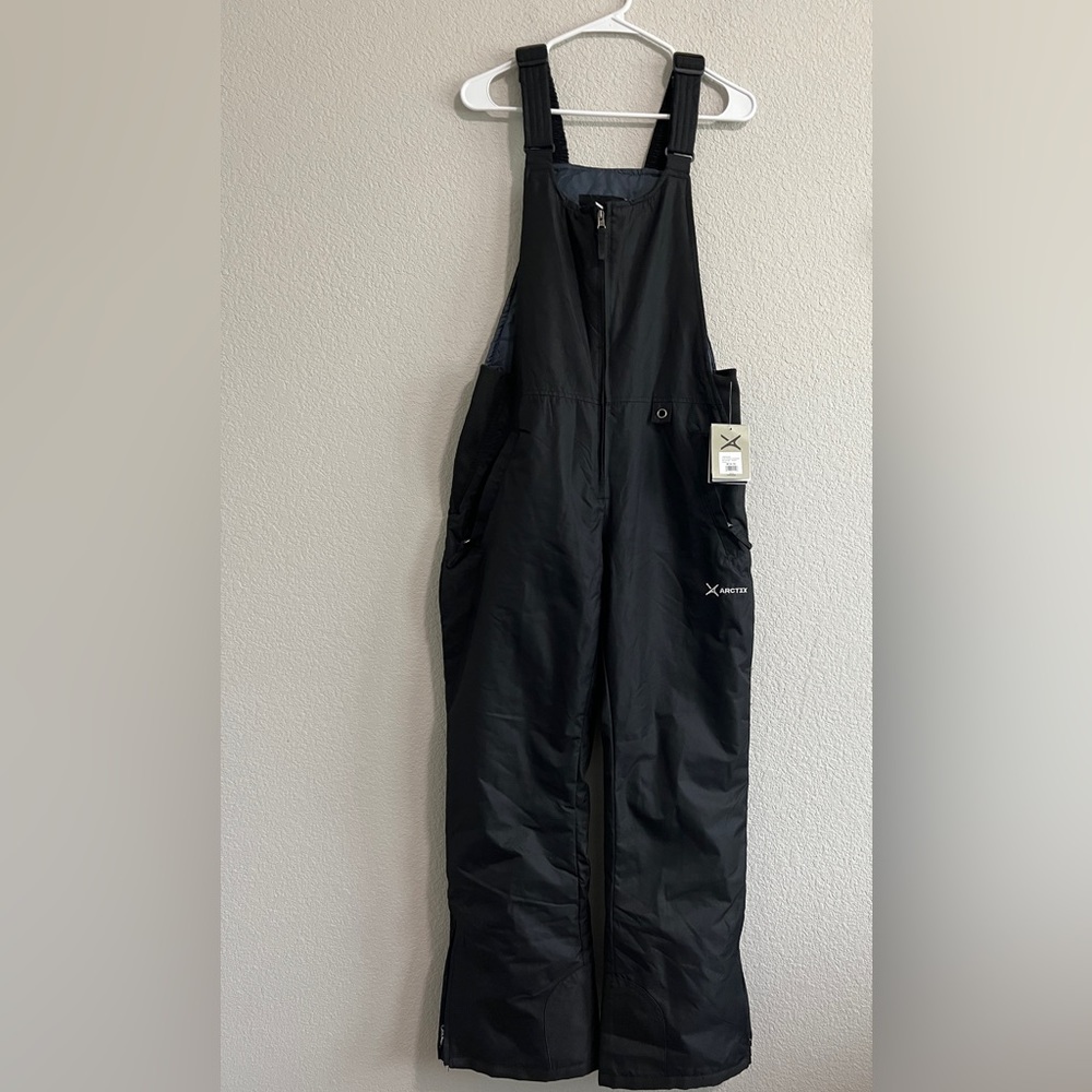 Arctix Women's M 8 10 Essential Insulated Bib Overalls Black Ski Snow